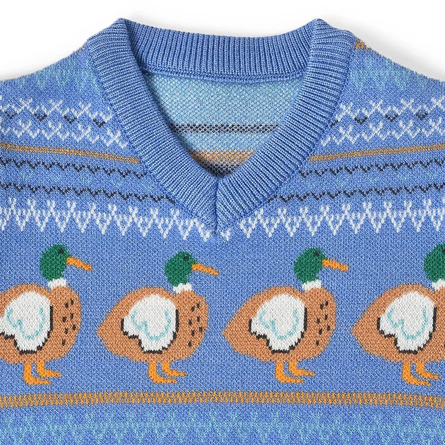 Farm Friends Blue Knitted Sweater