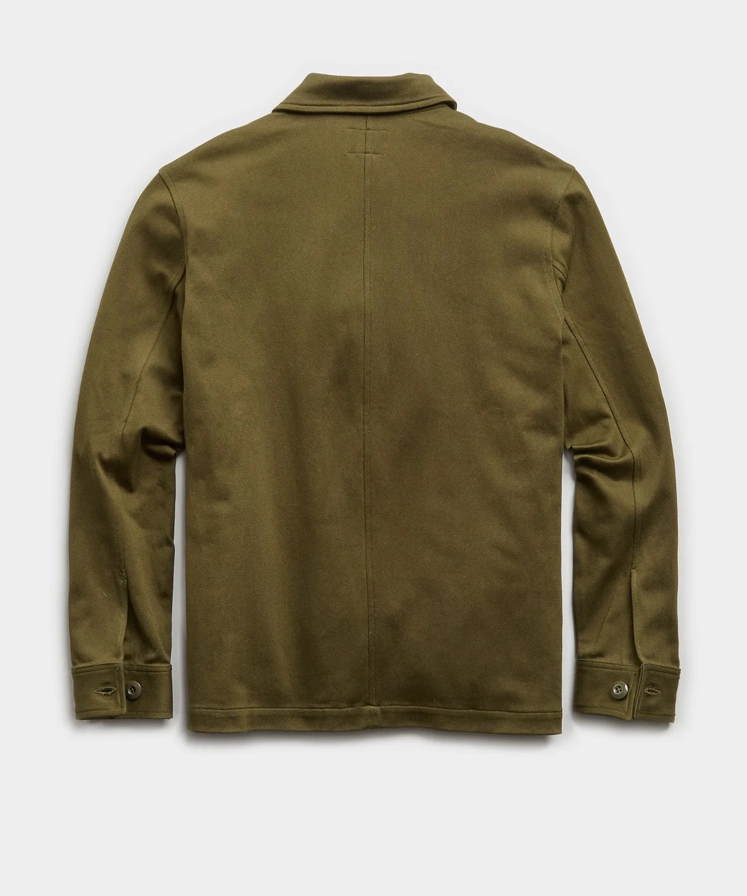 Japanese Knit Chore Coat in Olive