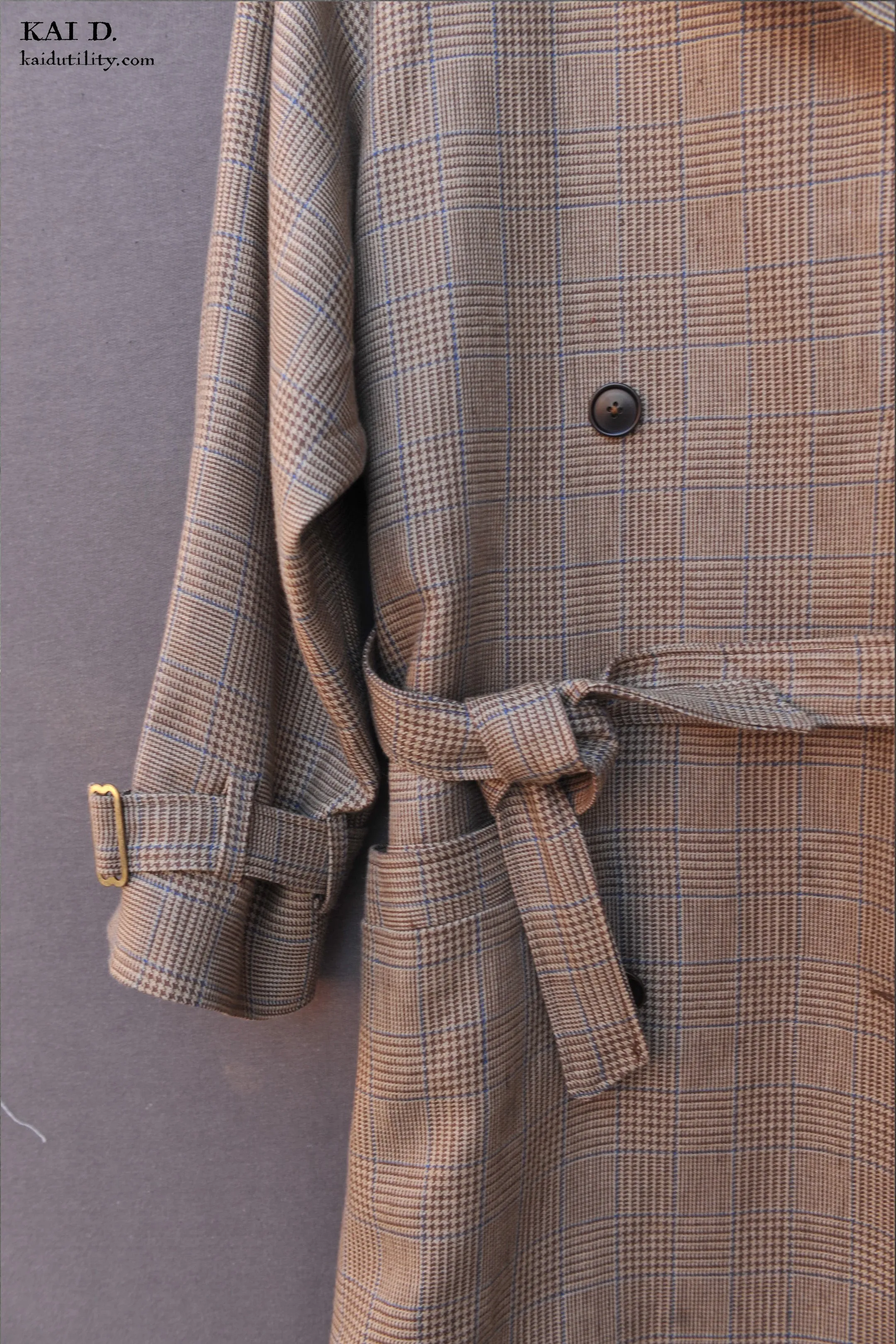 Jolie Coat - Glen Plaid -  S