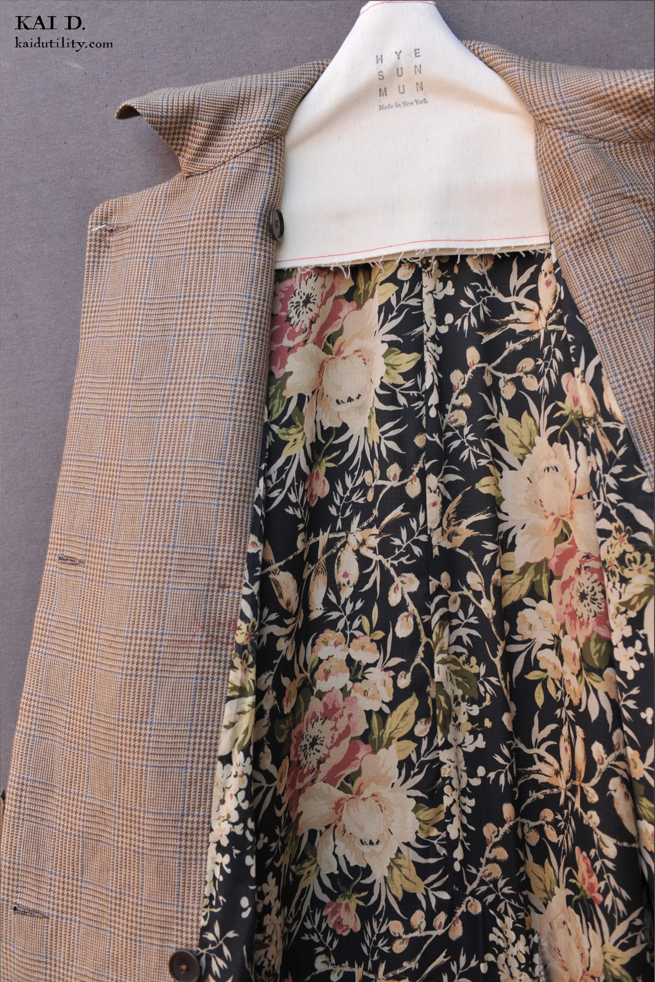 Jolie Coat - Glen Plaid -  S