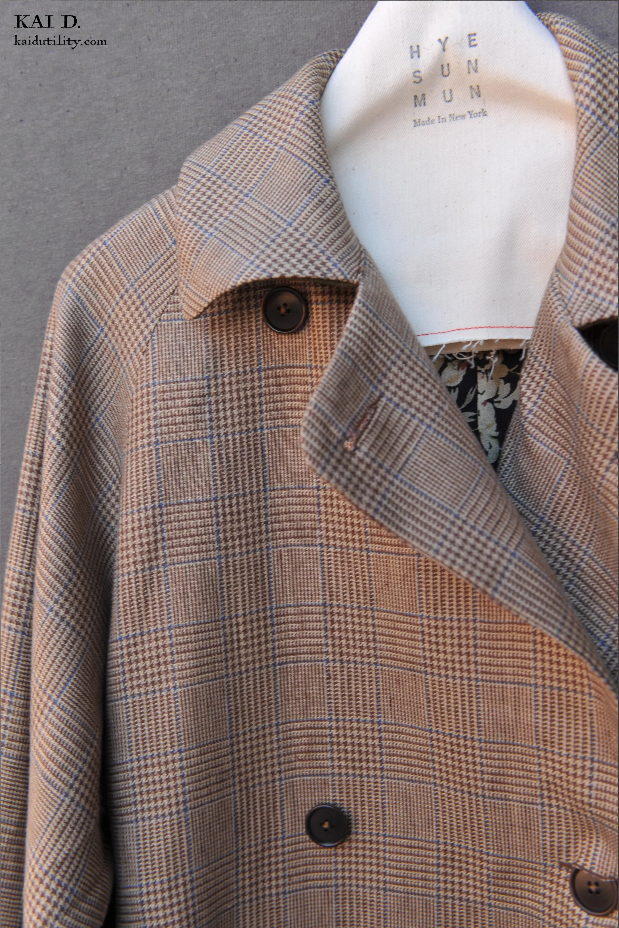 Jolie Coat - Glen Plaid -  S