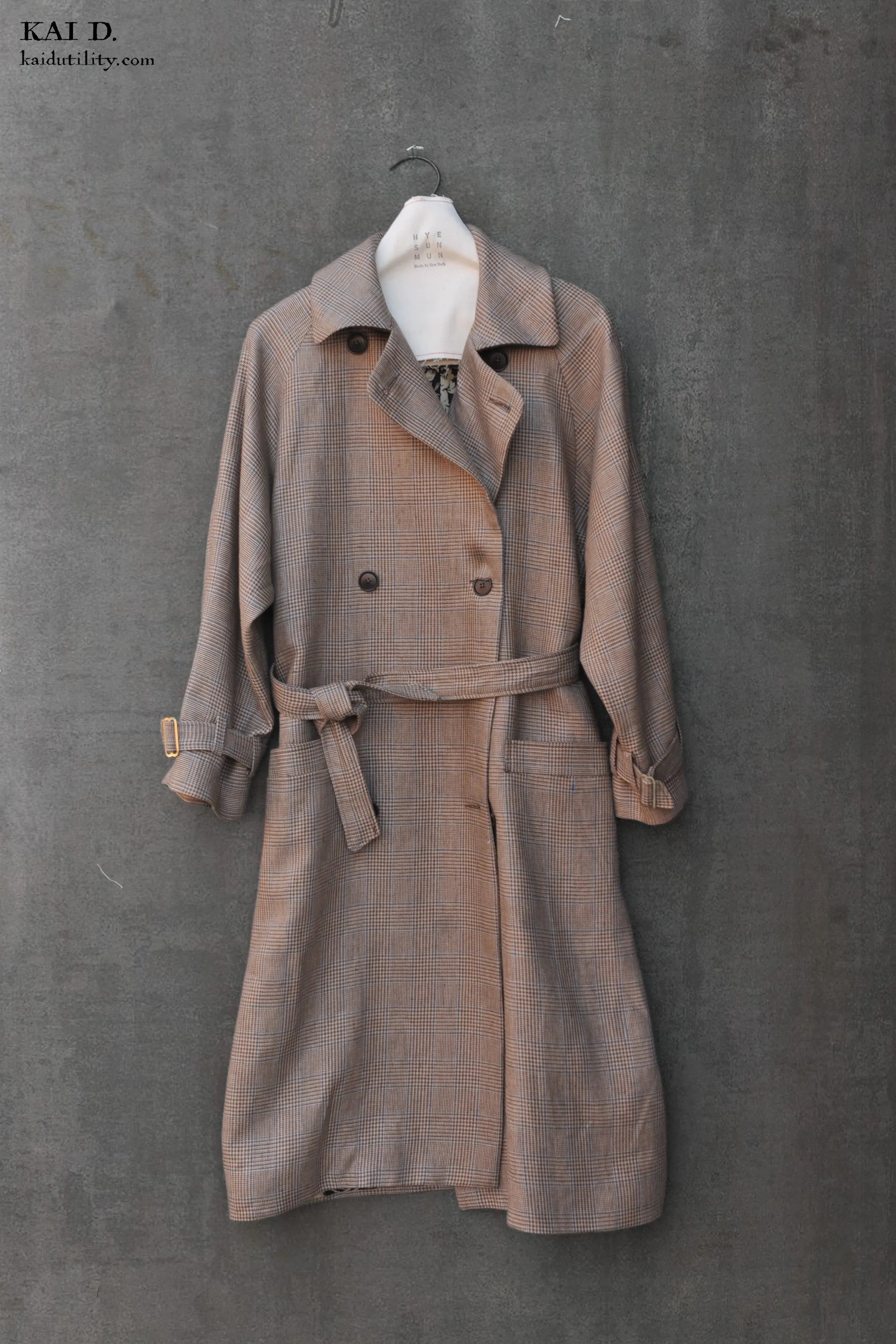 Jolie Coat - Glen Plaid -  S