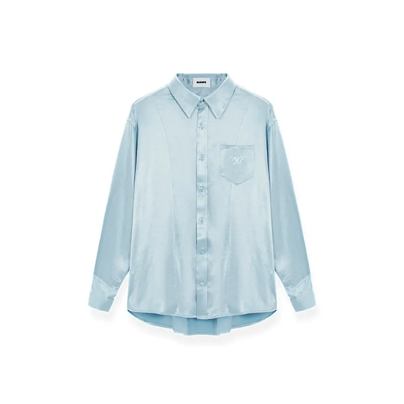 Loose Acetate Satin Shirt