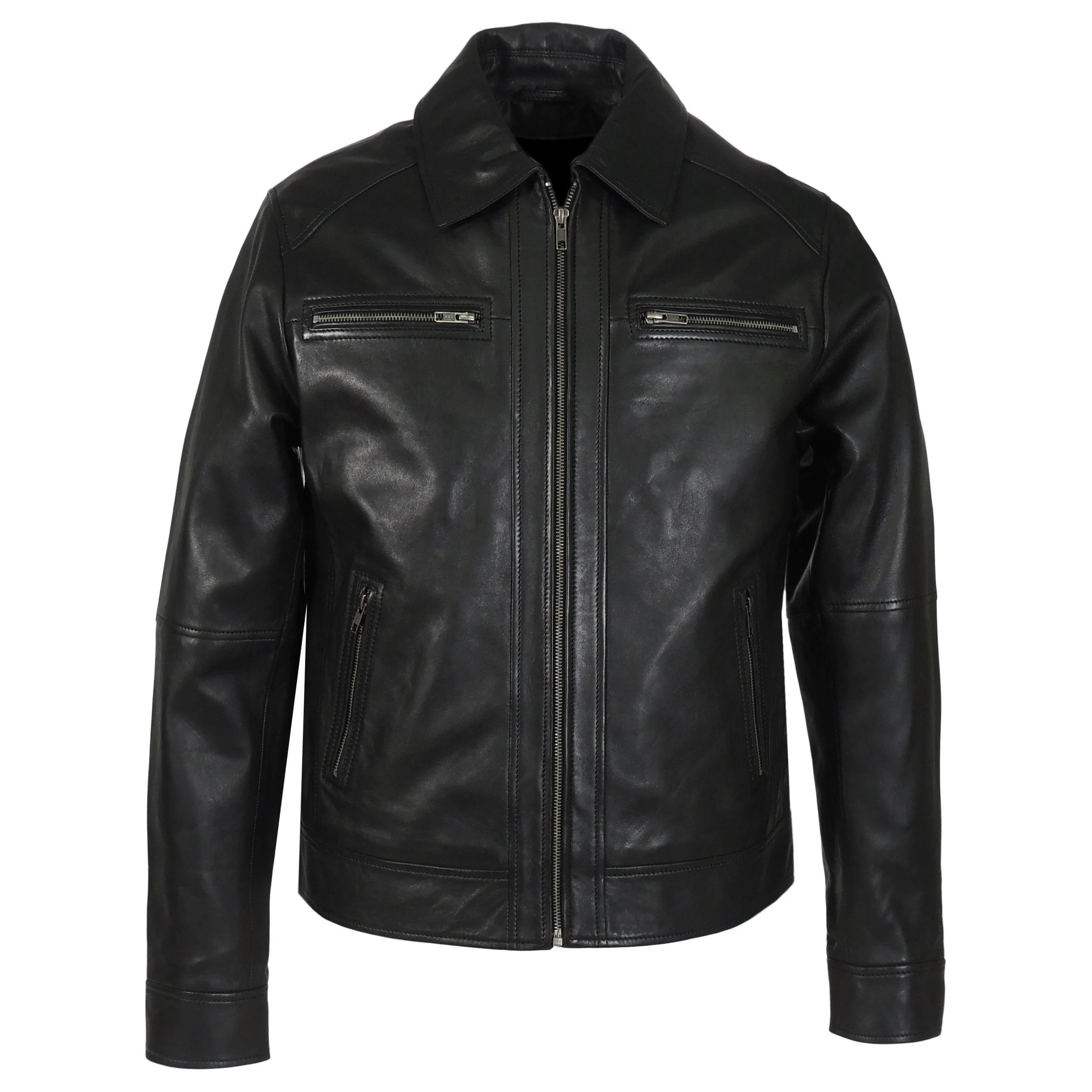Mens Cameron Leather Jacket
