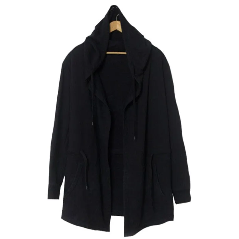 Men's Huge Hooded Cardigan Cloak