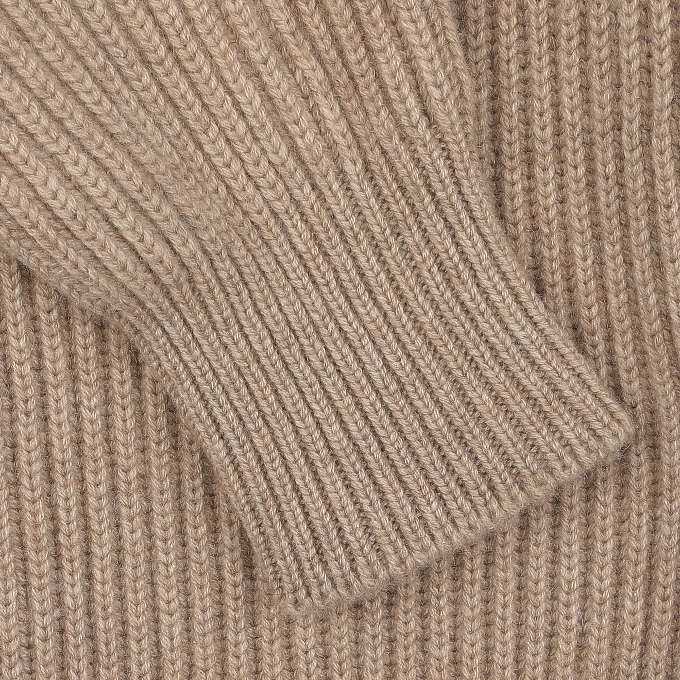Natural Beige Cashmere Shawl Collar Cardigan