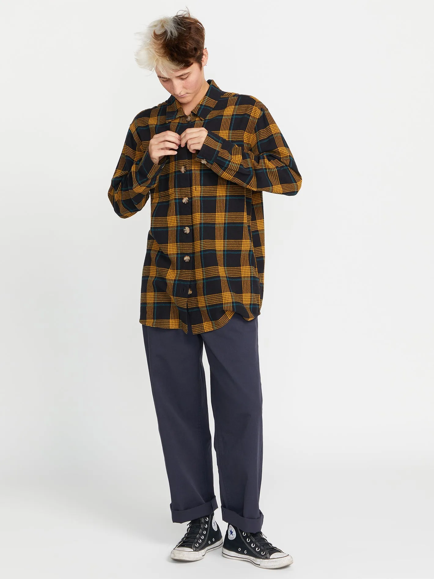 Oversize Me Long Sleeve Shirt - Black