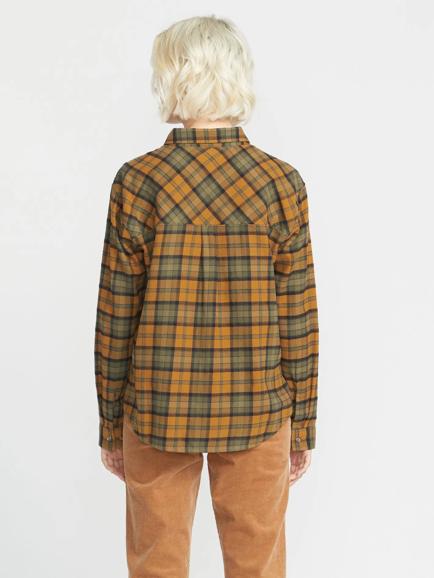 Plaid To Meet U Long Sleeve Shirt - Bronze