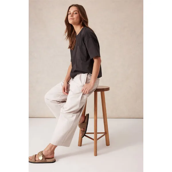 Pleat Twill Pant - Sandstone