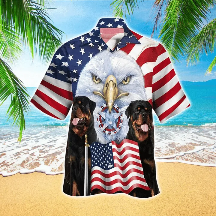 Rottweiler Is My Favorite Breed Hawaiian Shirt, Dog Short Sleeve Hawaiian Aloha Shirt