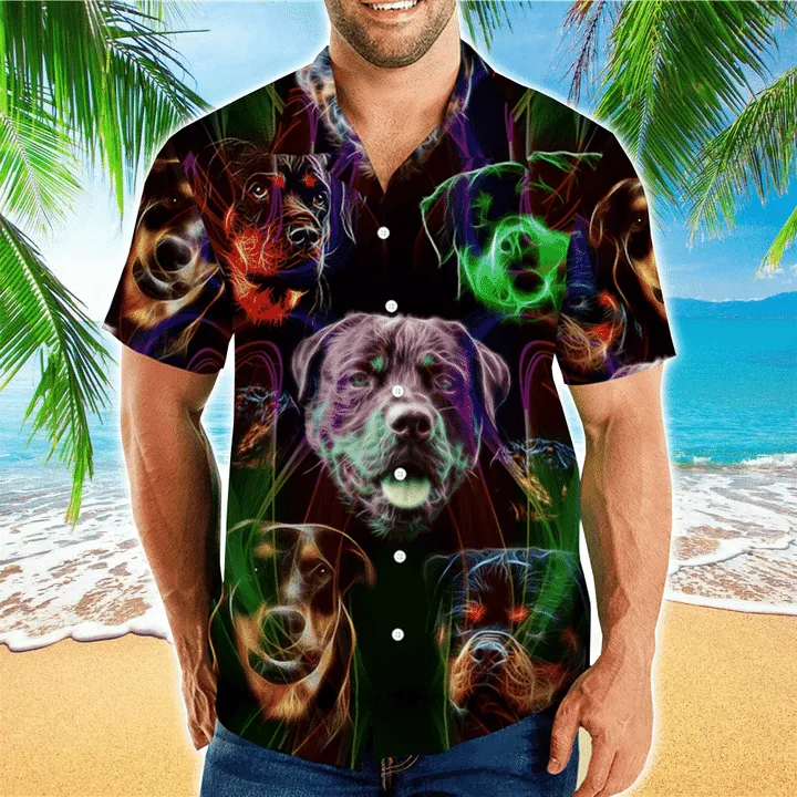 Rottweiler Is My Favorite Breed Hawaiian Shirt, Dog Short Sleeve Hawaiian Aloha Shirt