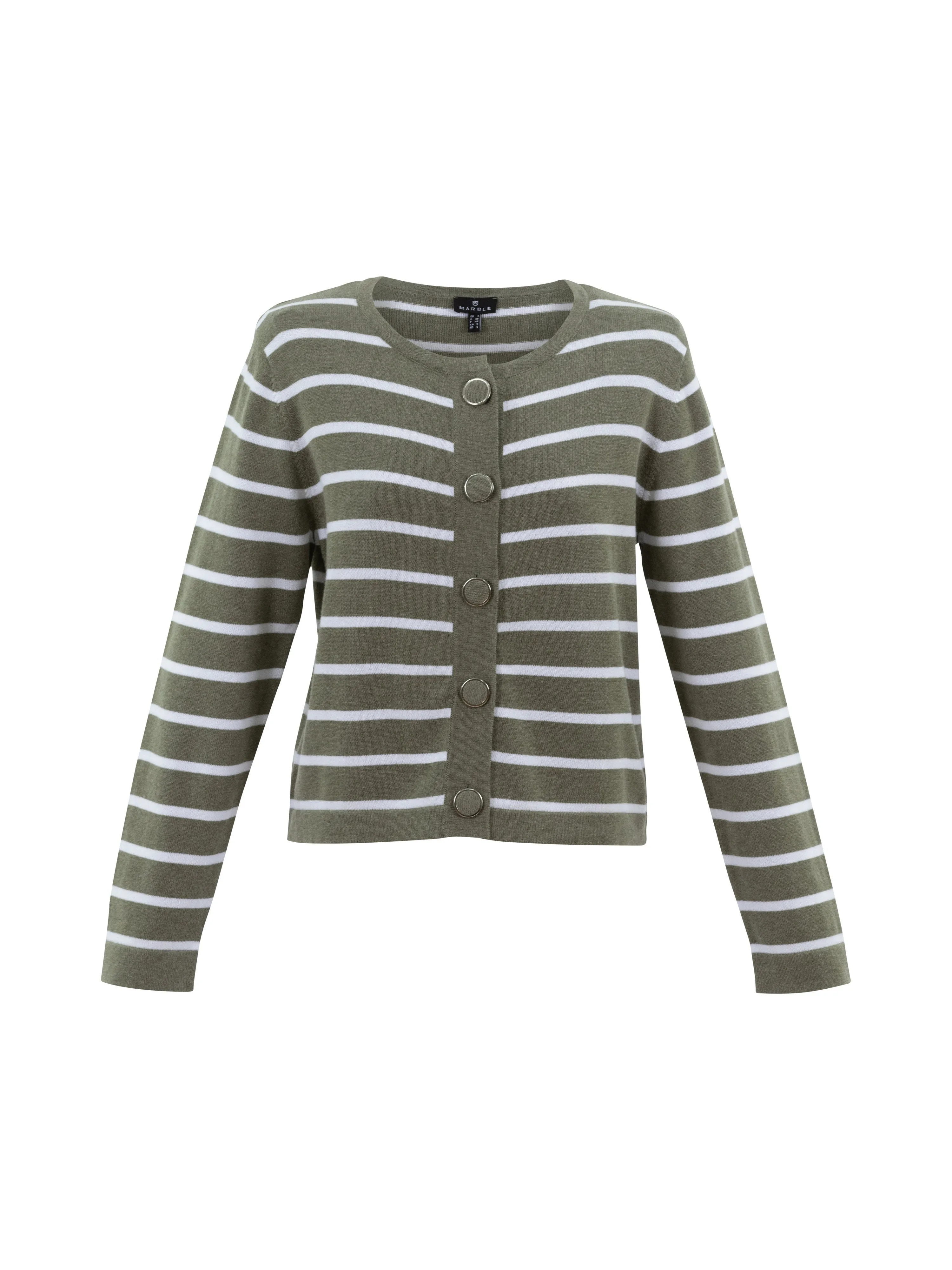 Sage Striped Cardigan