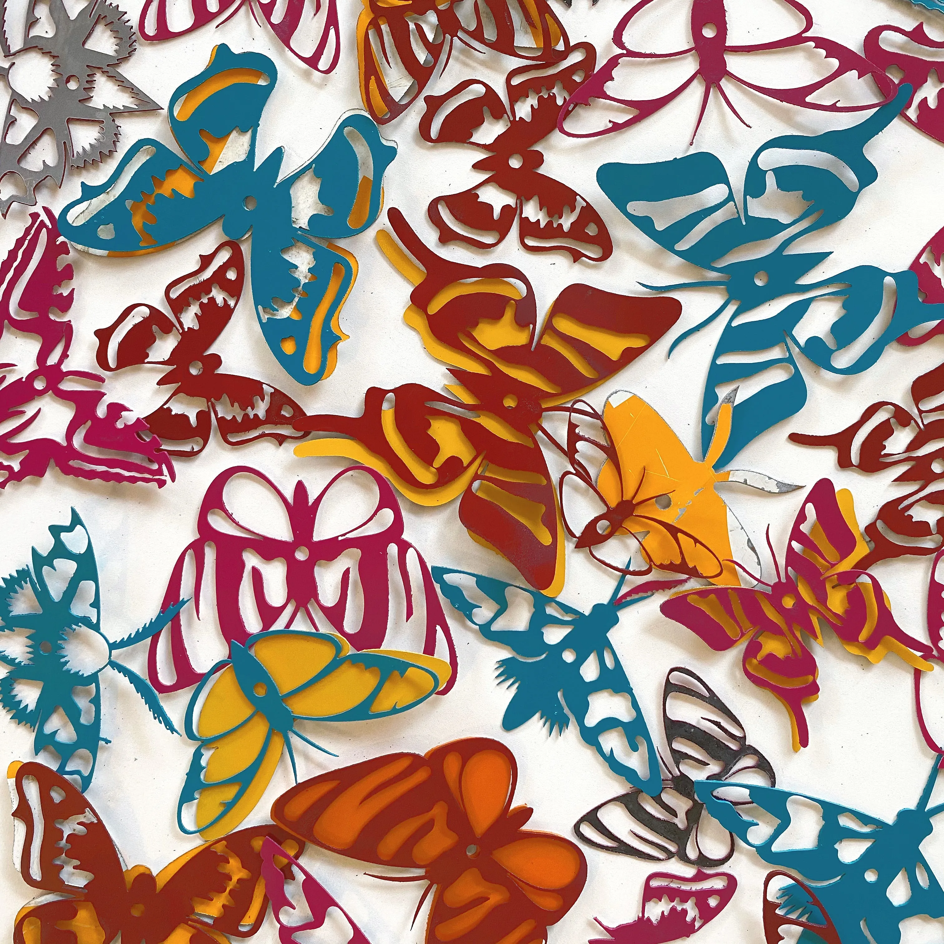 VIGIL (BUTTERFLY) original metal wall sculpture